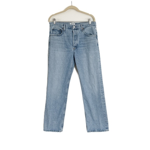 AGOLDE Ripley High Rise Straight Leg Ankle Jeans in Riptide Size 29 - Picture 3 of 4